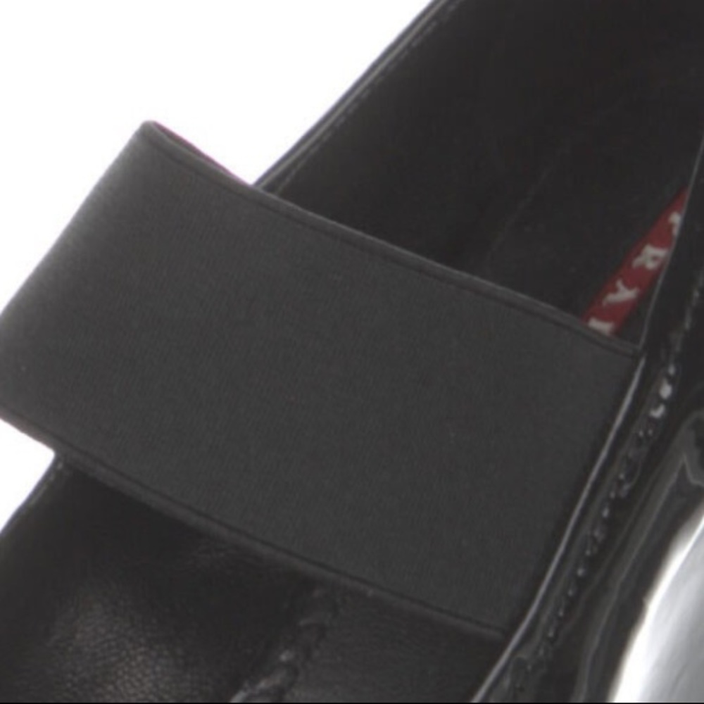 Prada Black Patent Leather Wedges Size 8.5 - Picture 11 of 17